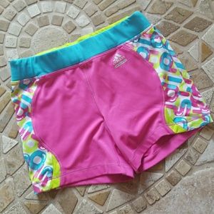 Adidas S Spandex Shorts Retro Multi-Color
